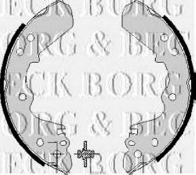 BORG & BECK bbs6196 -  Комплект тормозных колодок
